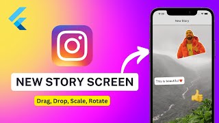 Download the video "How to drag, drop, scale & rotate widgets in Flutter like Instagram"