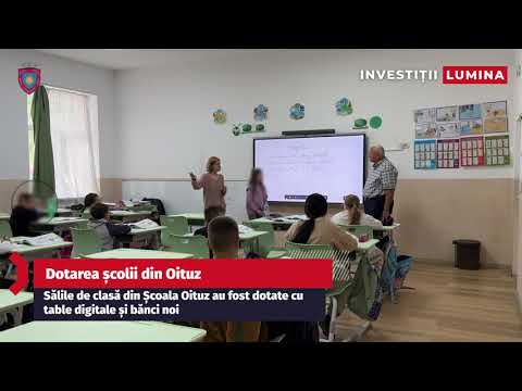 Dotarea școlii din Oituz