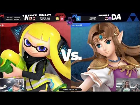 Flynn's Arcade 041 Winners Round 2 - Nojo27 (Inkling) Vs. Zelda (Purple Guy) SSBU ULTIMATE