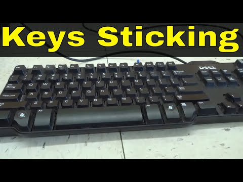 Computer Keyboard Keys Sticking-How To Fix Them-Tutorial