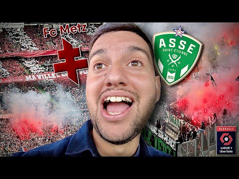 SAINT-ETIENNE ARRACHE SA PLACE EN LIGUE 1 EN TOUTE FIN DE PROLONGATION ! (METZ VS ASSE- VLOTCH 62)