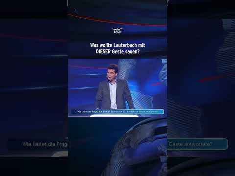 Was wollte Lauterbach mit DIESER Geste sagen? | heute-show #shorts
