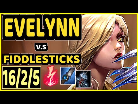PRIDE (EVELYNN) vs FIDDLESTICKS - 16/2/5 KDA JUNGLE GAMEPLAY - EUW Ranked GRANDMASTER