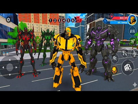 Bumblebee Robot Car Transformers Battle Of the City Game 2025 - Android Gameplay