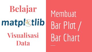 Matplotlib 05 | Belajar Bar Plot | Bar Chart | Belajar Matplotlib Dasar | Belajar Visualisasi Data