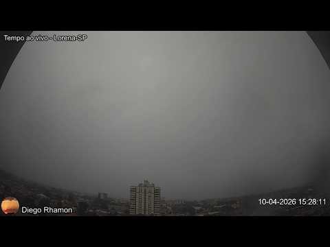 Tempo instável em Lorena-SP - 10/04/2026 (tarde/noite)