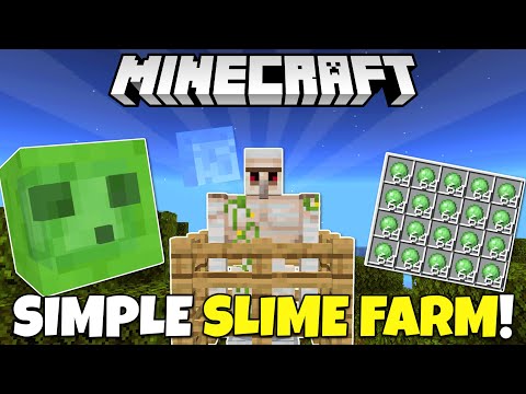 Minecraft: Easy SLIME FARM Tutorial! No Slime Chunks! Minecraft Bedrock & Java