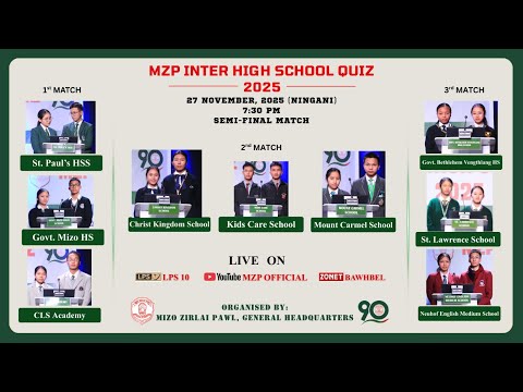 MZP Inter High School Quiz 2025 - SEMI FINALS
