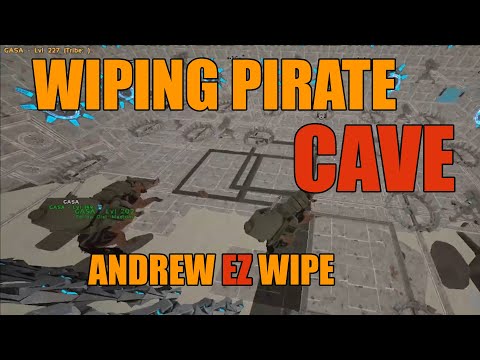 Ark Official Small Tribes | WIPING PIRATE CAVE FJORDUR with ANDREW | Naked Riders |