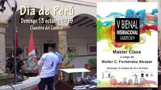 Master Class de Walter C. Fernández Álcazar.  Caudete 13 octubre 2019