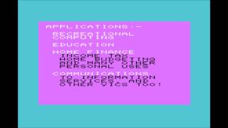 Commodore Demo 2 for the Commodore VIC-20 / Commodore VC-20