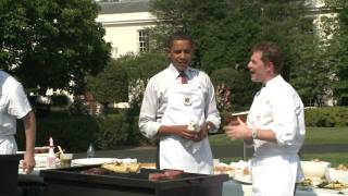 President Obama Grilling with Bobby Flay