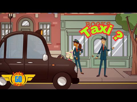 Explore London 🇬🇧 Will Pilot Ollie ever manage to hail a BLACK CAB? 🚕 | Let's Go See… - Kingdom Kids Zone, Little Learners - Let's Go See