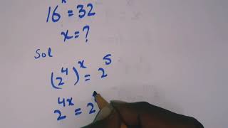 Find the Value of X in 16^x = 32 | Exponential Equation Solved Step by Step | @Alphamaths_TV---🧮