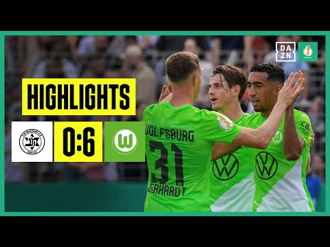 Torwartpatzer! Wölfe kombinieren sich zu Kantersieg: Makkabi Berlin - Wolfsburg | 1. Runde | DAZN