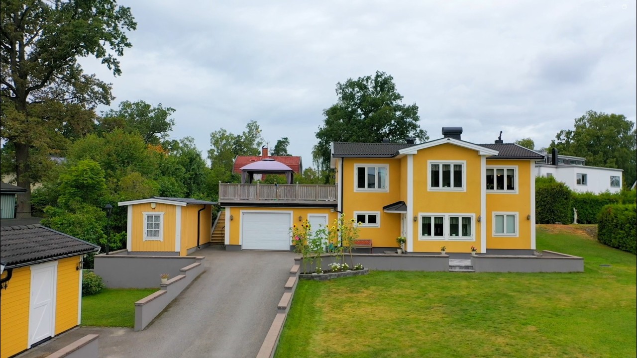 5 rum Villa på Sickmundsvägen 12 Stuvsta/stensängen Huddinge kommun - video