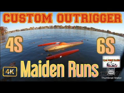 OutRigger Rc Boat 4s and 6s Maiden