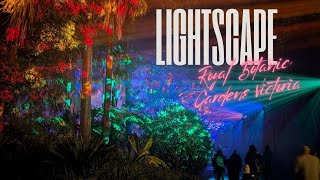 LIGHTSCAPE 2024 -  Royal Botanic Gardens Victoria オーストラリア、メルボルンのビクトリア州王立植物園でのライトショー 2024