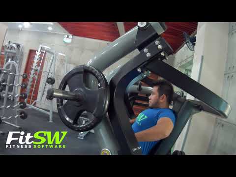 Leverage Decline Chest Press: Chest, Pec Exercise Demo How-to