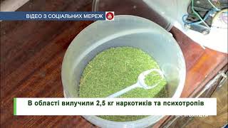 В області вилучили 2,5 кг наркотиків та психотропів