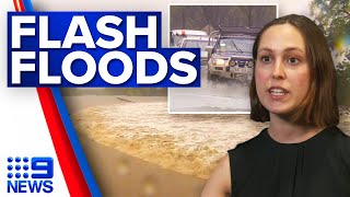 Flash-flooding emergency for parts of Queensland | 9 News Australia
