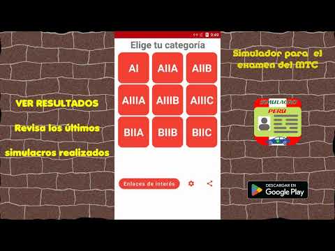 Simulador examen licencia Perú