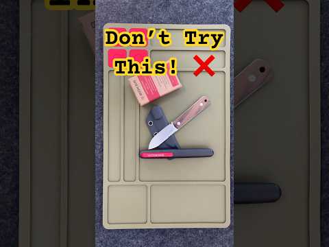 Don’t Try This At Home! – Sharpening FAIL with Böker Packlite #shorts #edc