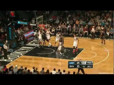 Blake Griffin with the HUGE rejection on Deron Williams. [11/23/12] [HD]