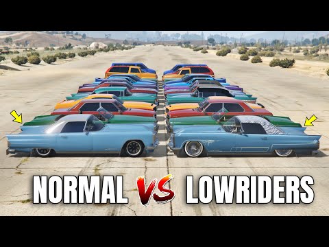 GTA 5 ONLINE - NORMAL VS LOWRIDERS (WHICH IS FASTEST?)