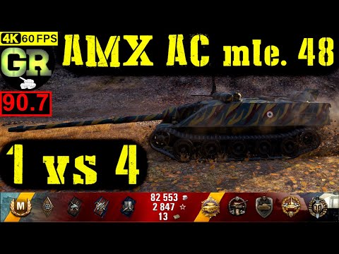 91_World of Tanks AMX AC mle. 48 WoT Replay - 10 Kills 6.7K DMG(Patch 1.5.0)