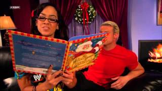 AJ Lee and Dolph Ziggler passionately kiss under the mistletoe: Raw, Dec. 24, 2012
