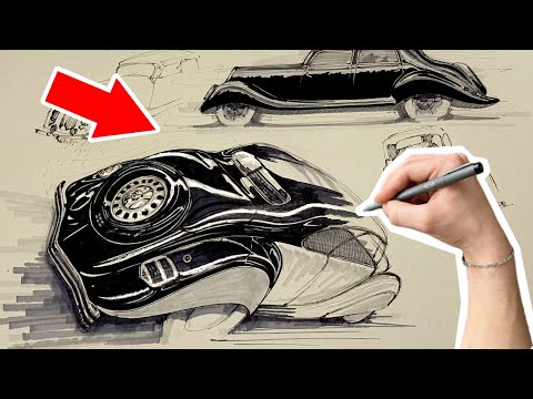CAR SKETCHING TUTORIAL | ADD ANOTHER PERSPECTIVE
