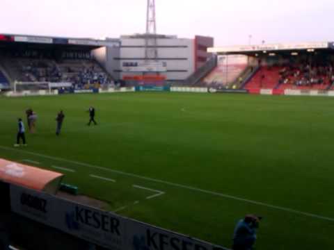 Opkomst spelers FC Den Bosch - FC Zwolle.