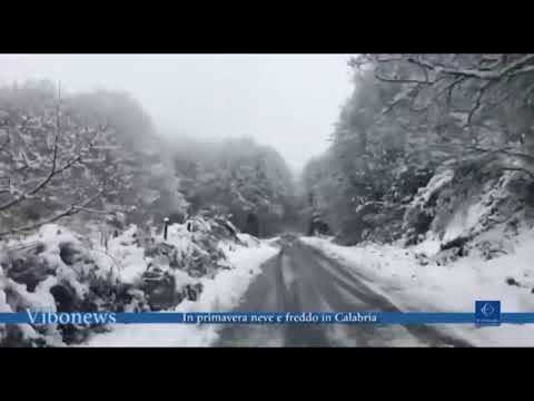 In primavera neve e freddo in Calabria