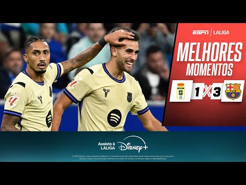 Gols e lances de Oviedo x Barcelona