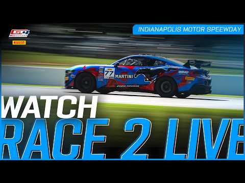 LIVE | Race 2 | Indianapolis Motor Speedway | Pirelli GT4 America 2026
