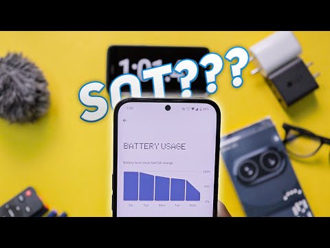 Nothing Phone 2a Battery Drain Test(Screen Time for 100% Calculated)