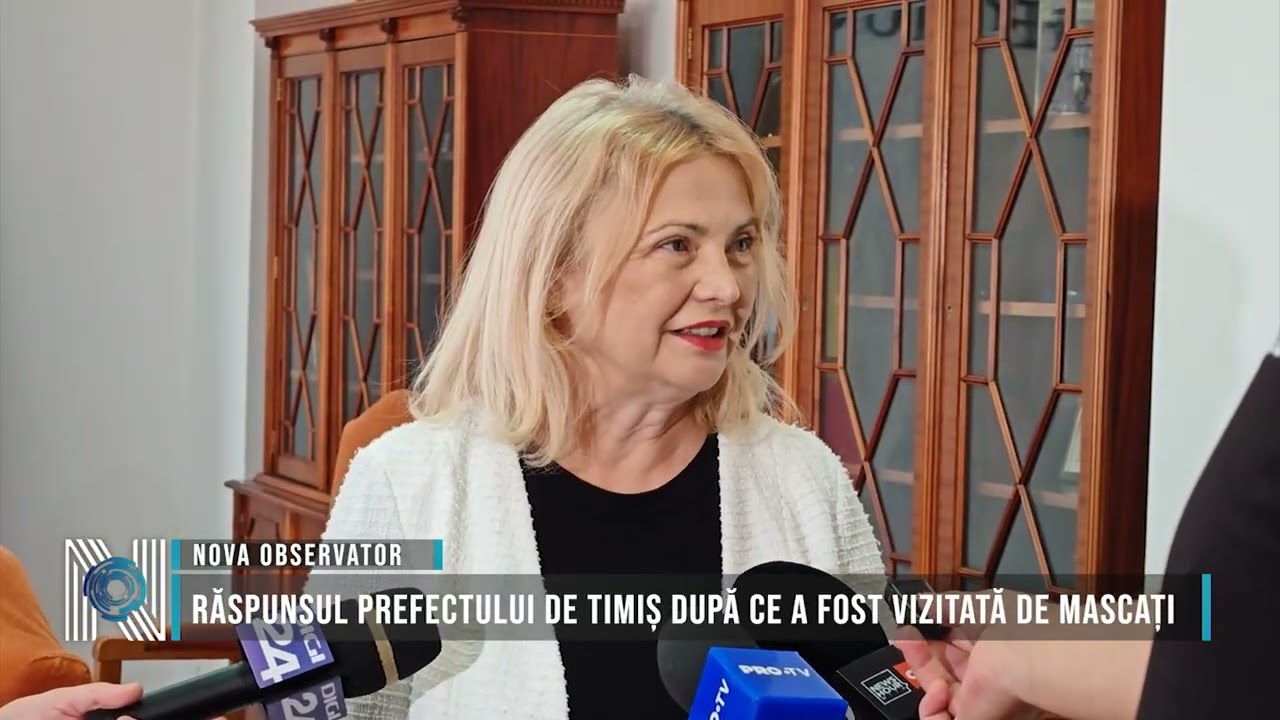 Răspunsul prefectului de Timiș după ce a fost vizitată de mascați