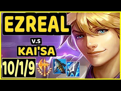 EZREAL vs KAI'SA - 10/1/9 KDA BOTTOM ADC GAMEPLAY - EUW Ranked MASTER