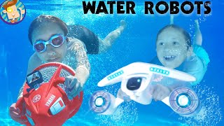 ROBOTS in WATER! Deep Sea Diving At Home! (FV Family Vlog)