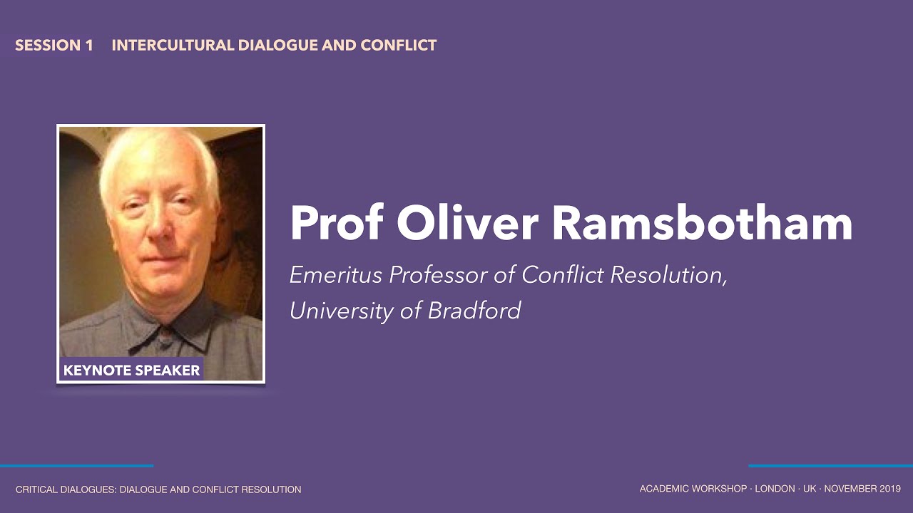 Critical Dialogue Studies and Intra-Civilisational Dialogue: an Introduction | Oliver Ramsbotham