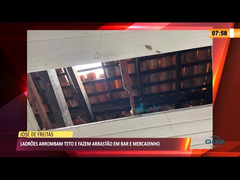Criminoso entra pelo teto, arromba e rouba mercadinho em José de Freitas 26 03 2021