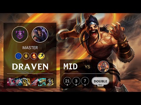 Draven Mid vs Qiyana - EUW Master Patch 11.24b