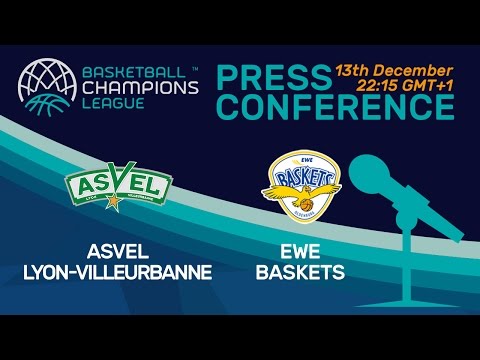 ASVEL Lyon-Villeurbanne v EWE Baskets - Press Conference - Basketball Champions League