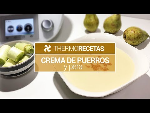 Crema de Puerros y Pera