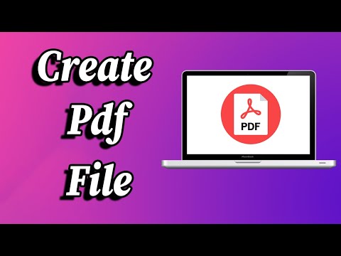 How To Create a PDF file | Convert Word to PDF | PDF File Kaise Banaye | How To Make PDF File Laptop