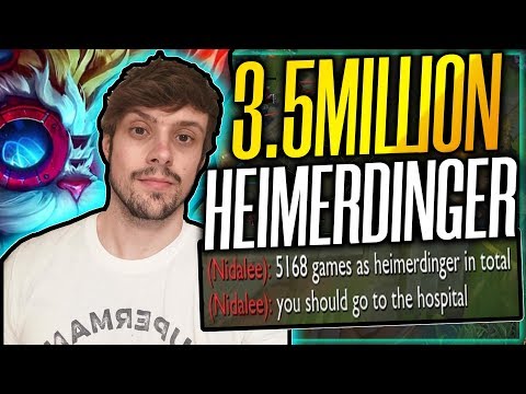 THE MOST AGGRESSIVE HEIMERDINGER PLAYER! | Rezone 3.5MILLION HEIMERDINGER MASTER - League of Legends