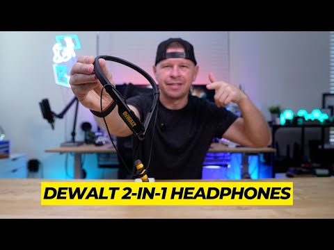 DEWALT Heavy Duty 2-in-1 Neckband Bluetooth Headphones w/Built-in Speakers Review