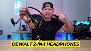 DEWALT Heavy Duty 2-in-1 Neckband Bluetooth Headphones w/Built-in Speakers Review