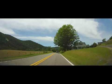 Driving in The Shenandoah Valley from Franklin, West Virginia to Monterey, Virginia
